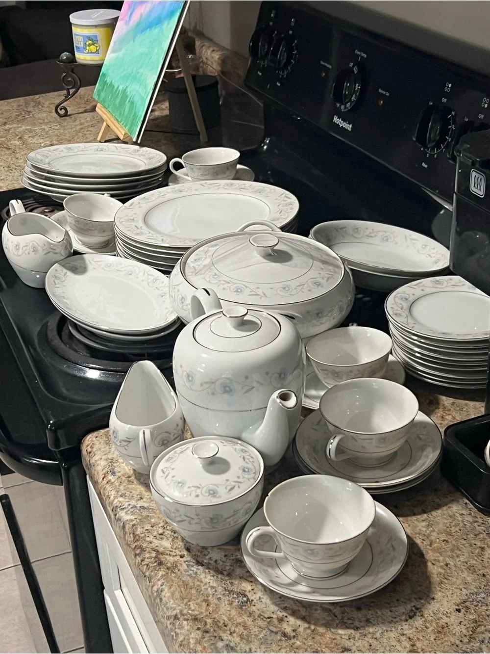 English Garden fine china huge set